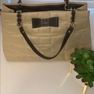 Kate Spade Veranda Place Maryanne Quilt Straw Bag